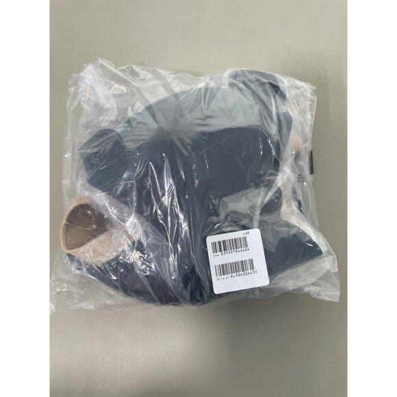 Rhonda Shear 2 Pack Molded Cup Bra with Wrap Back Size 1X Black Beige 654.7 - Picture 4 of 10